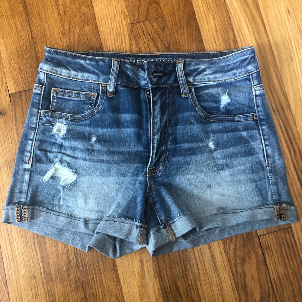 American Eagle Hi-Rise denim shorts